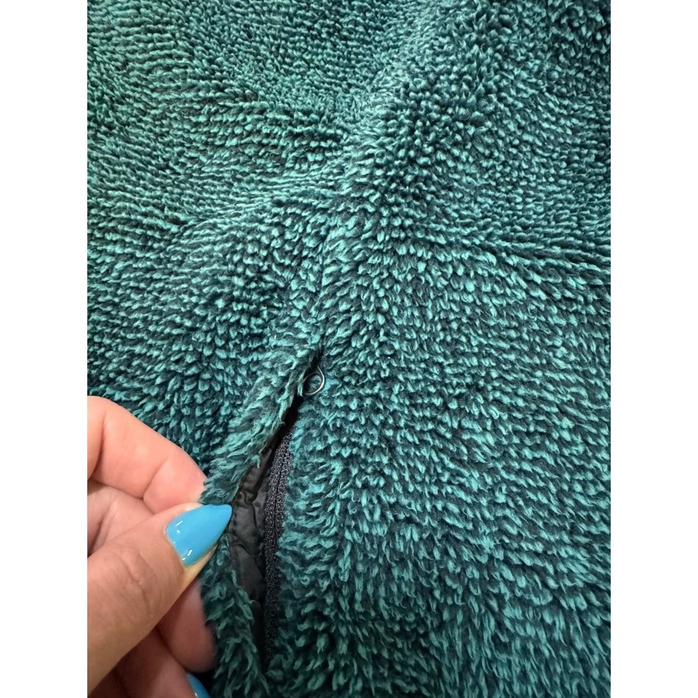 The North Face Osito Fleece Jacket Womens Large Emerald Green Full Zip Sherpa - Picture 4 of 9
